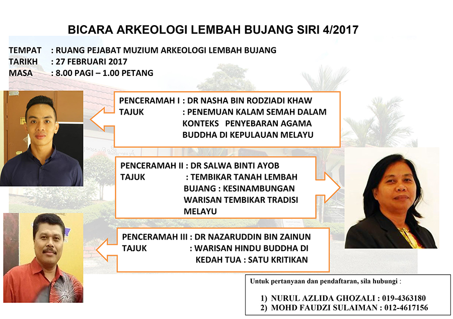 Bicara Arkeologi Lembah Bujang Siri 4/2017