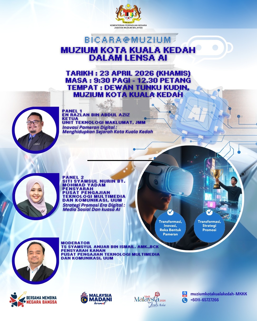 Bicara@Muzium Muzium Kota Kuala Kedah Dalam Lensa AI