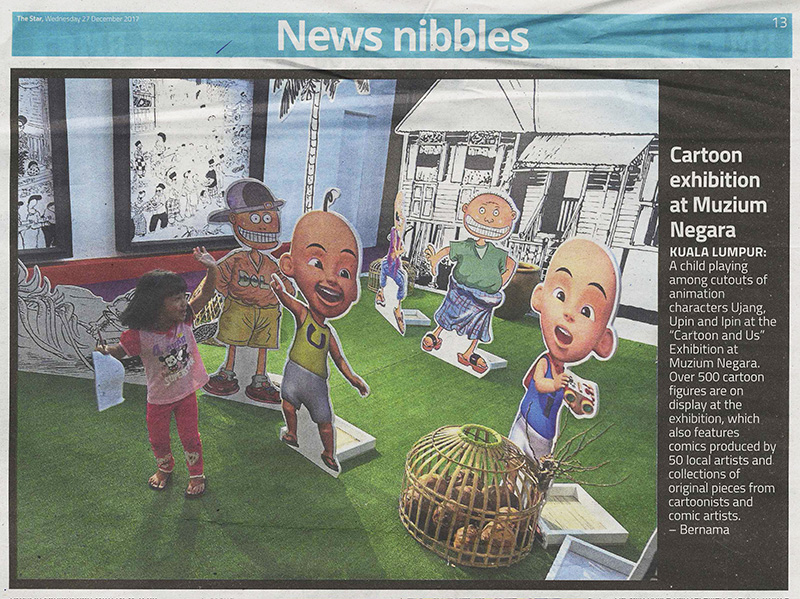 Cartoon exhibition at Muzium Negara