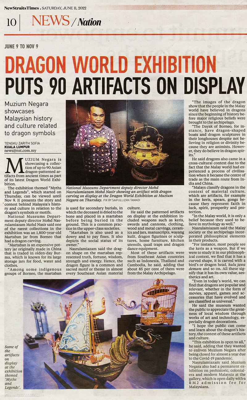 Dragon World Exhibition Puts 90 Artifact On Display