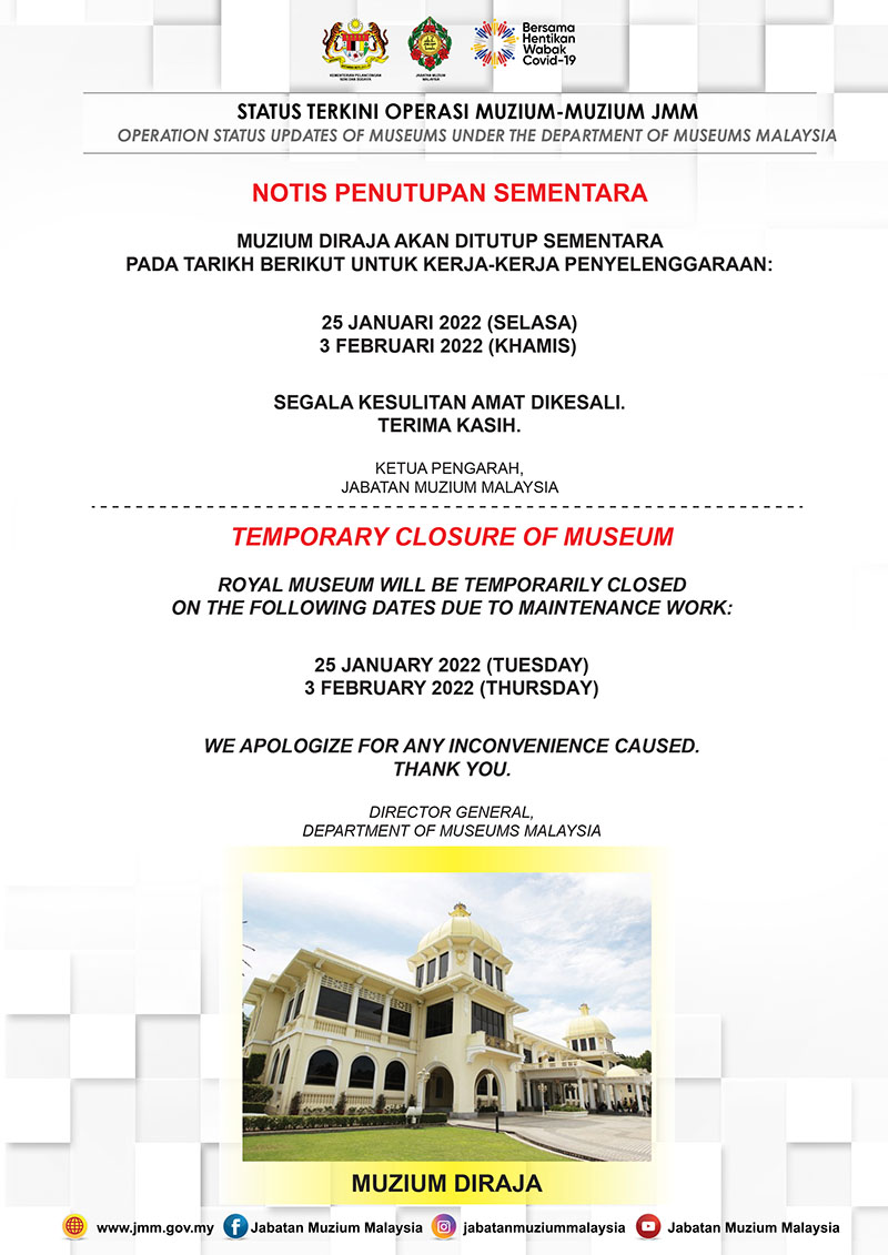 Temporary Closure of Museum
