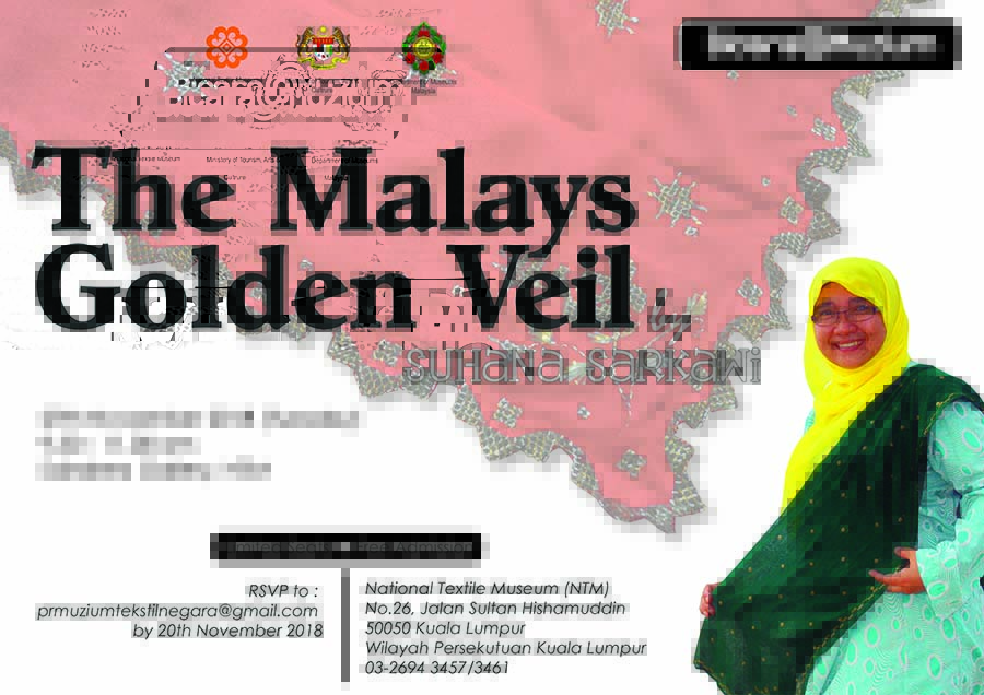 Poster Bicara@Muzium:The Malays Golden Veil