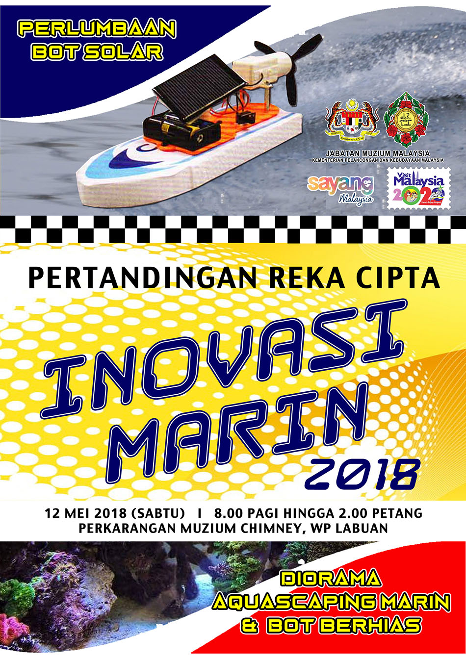 Poster Pertandingan Reka Cipta Inovasi Marin