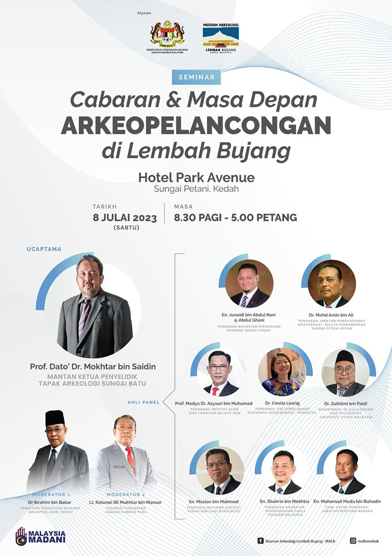 Seminar Cabaran & Masa Depan Arkeopelancongan di Lembah Bujang