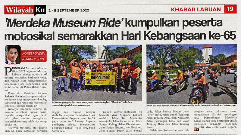 'Merdeka Museum Ride' Kumpulkan Peserta Motosikal Semarakkan Hari Kebangsaan ke-65