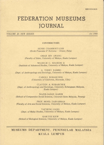 Jurnal Muzium Persekutuan Jld. 25 Jurnal Muzium Persekutuan Jld. 25