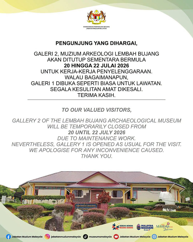 Galeri 2 MALB Ditiutup Sementara